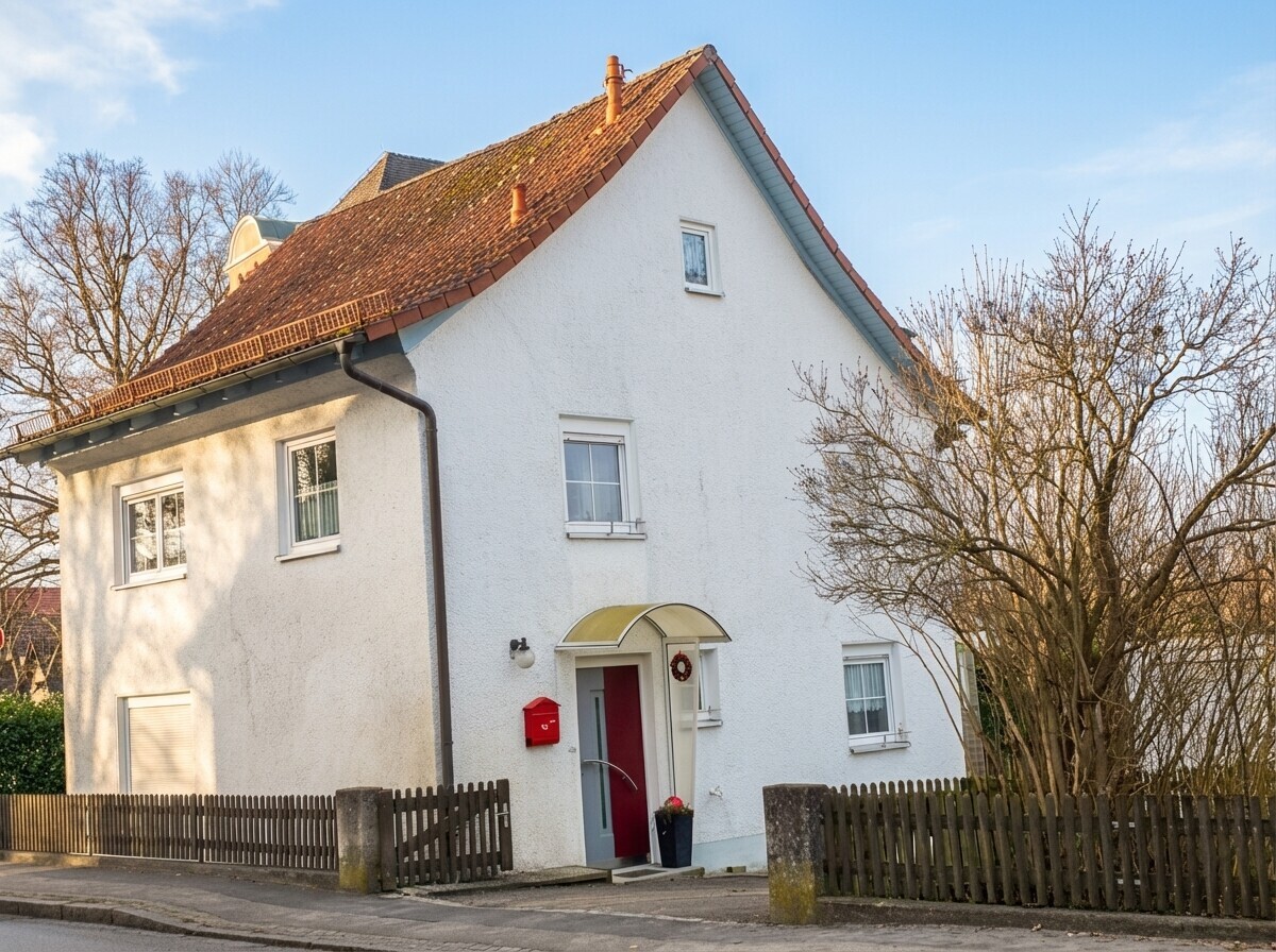 Haus seitlich von Norden