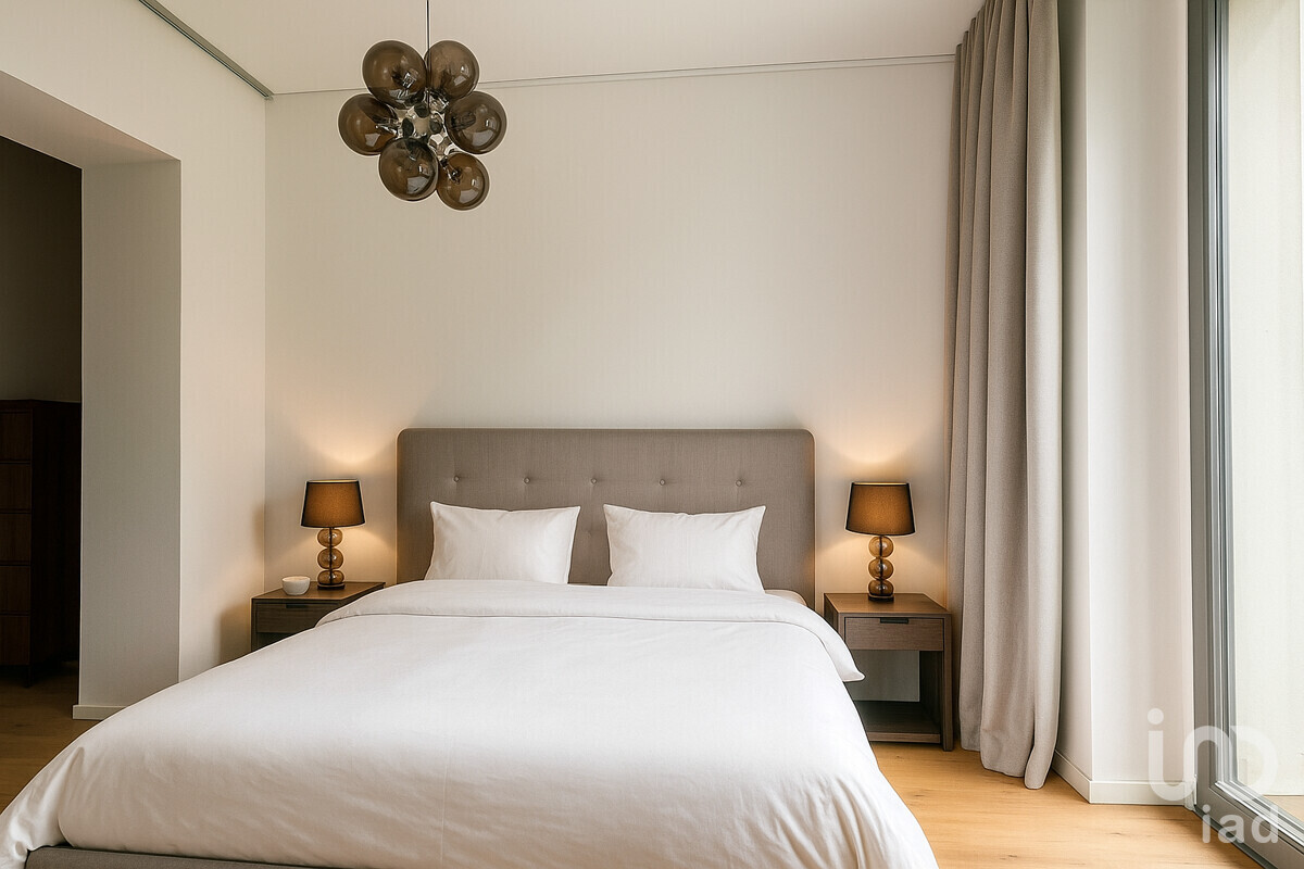 Schlafzimmer mit KI bearbeitet
