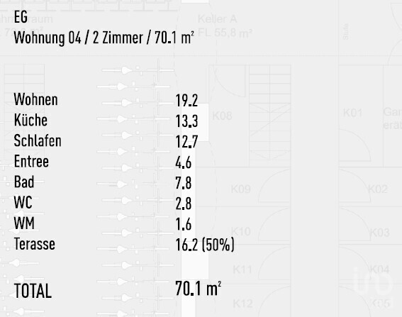 Wohnflächenberechnung