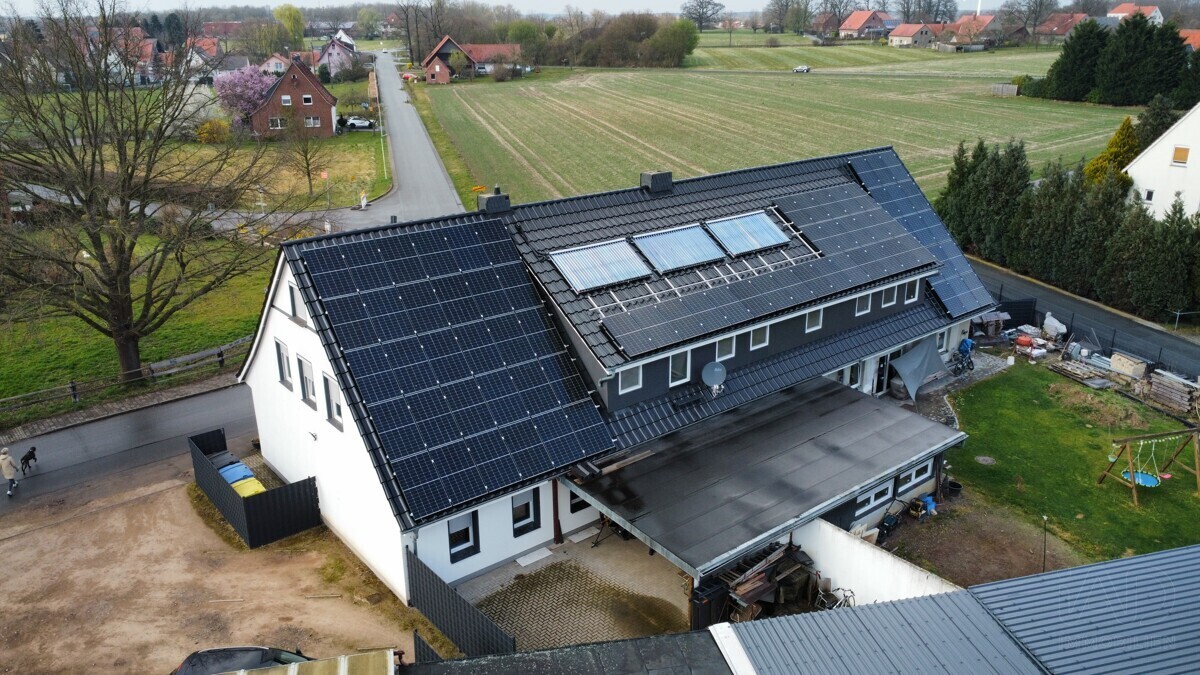 Vogelperspektive Hinteransicht