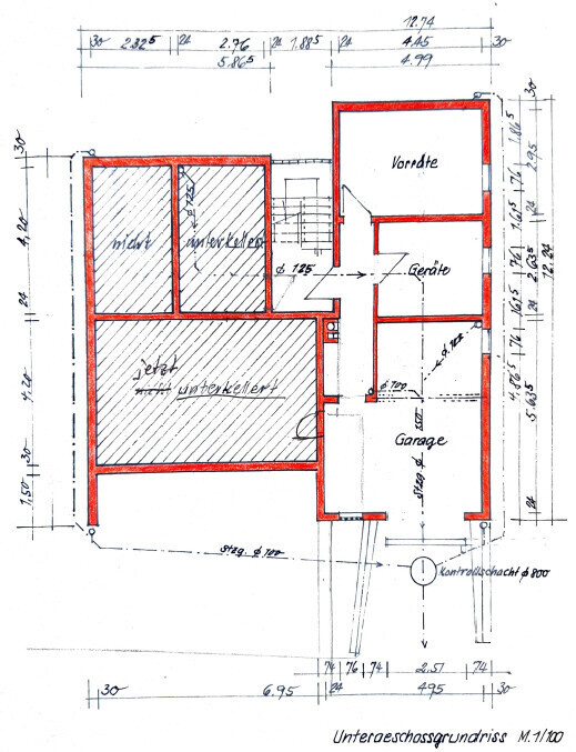 Grundriss Keller