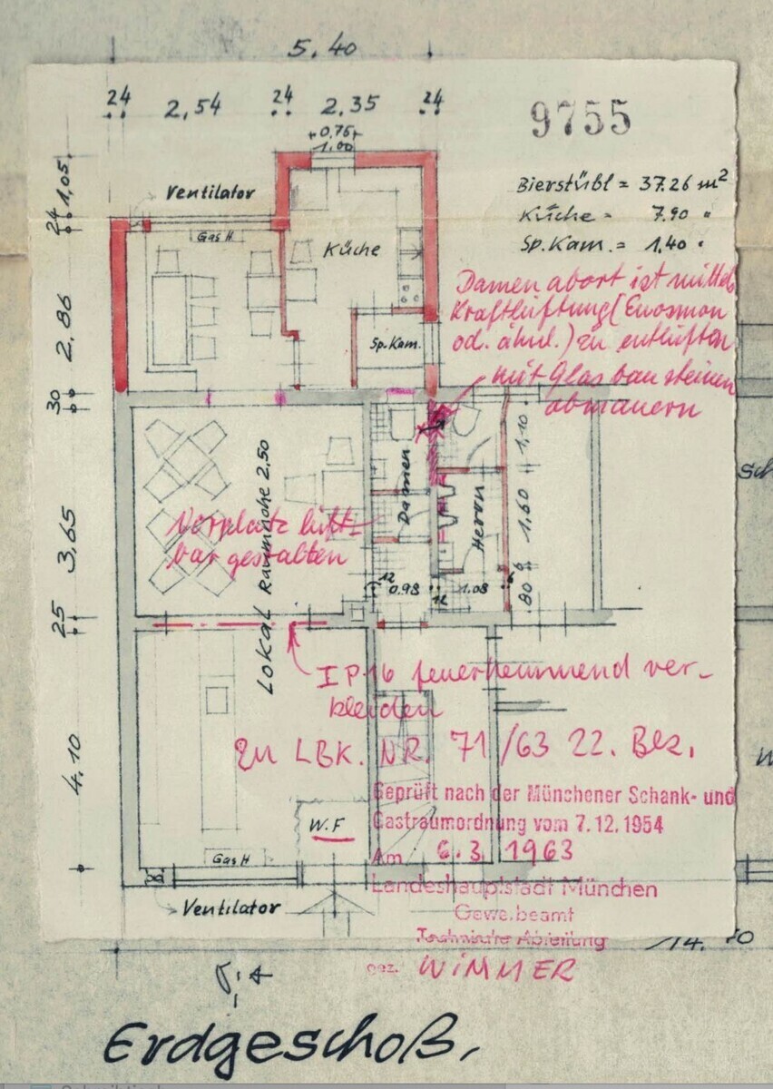 Bemaßter Grundriss 