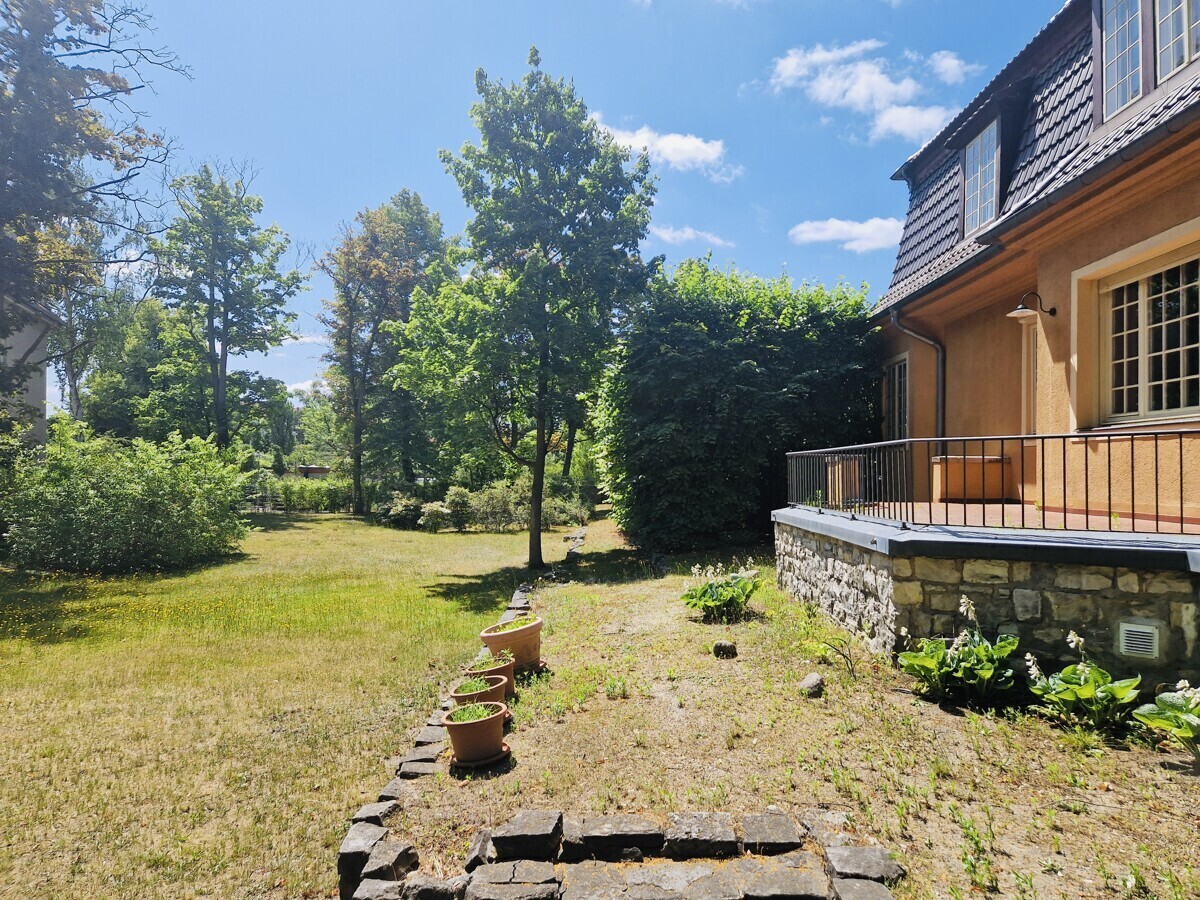 Blick auf Garten