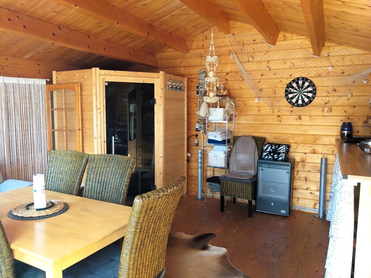 Sauna in der Blockhütte