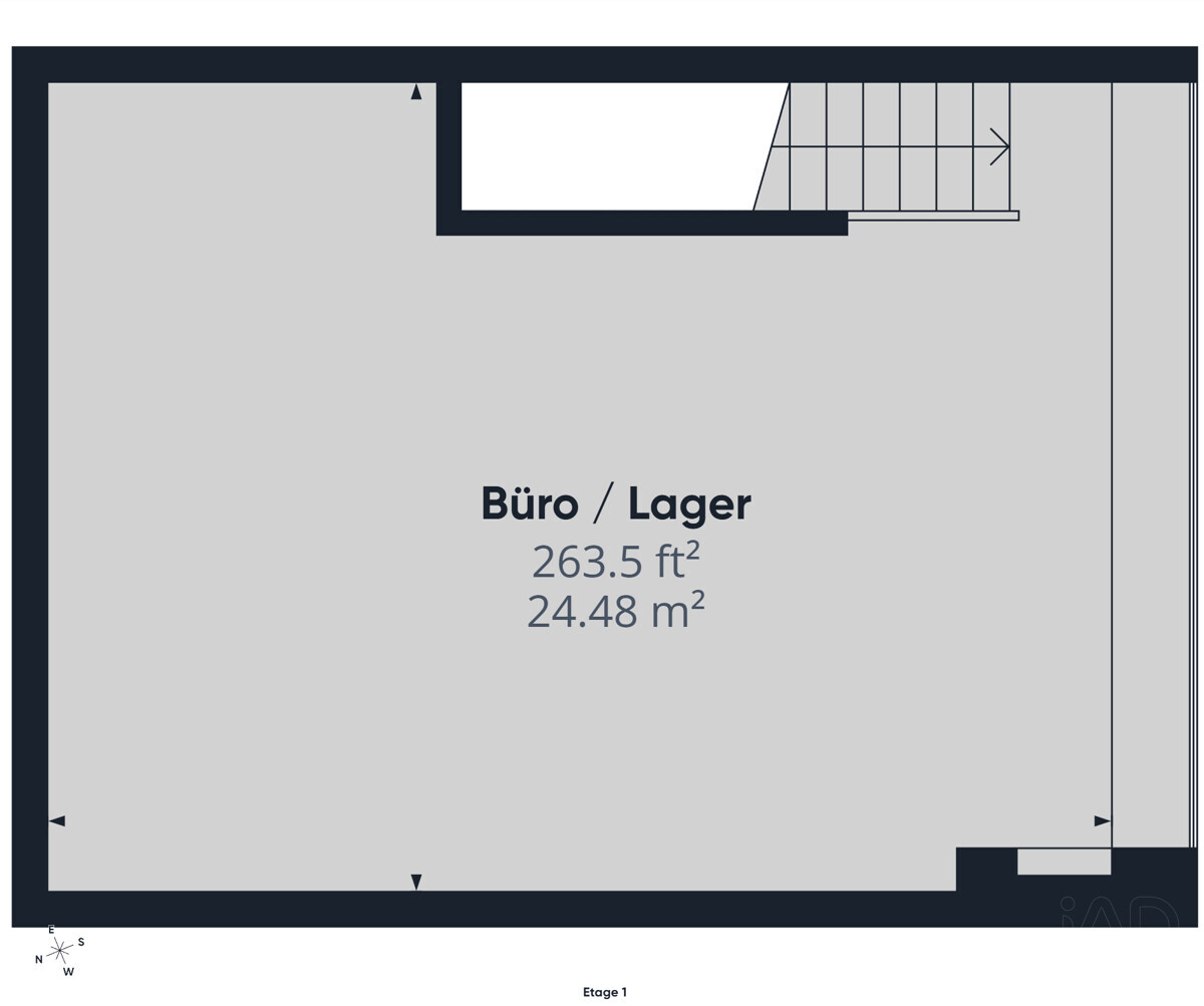 Grundriss Büro / Lager
