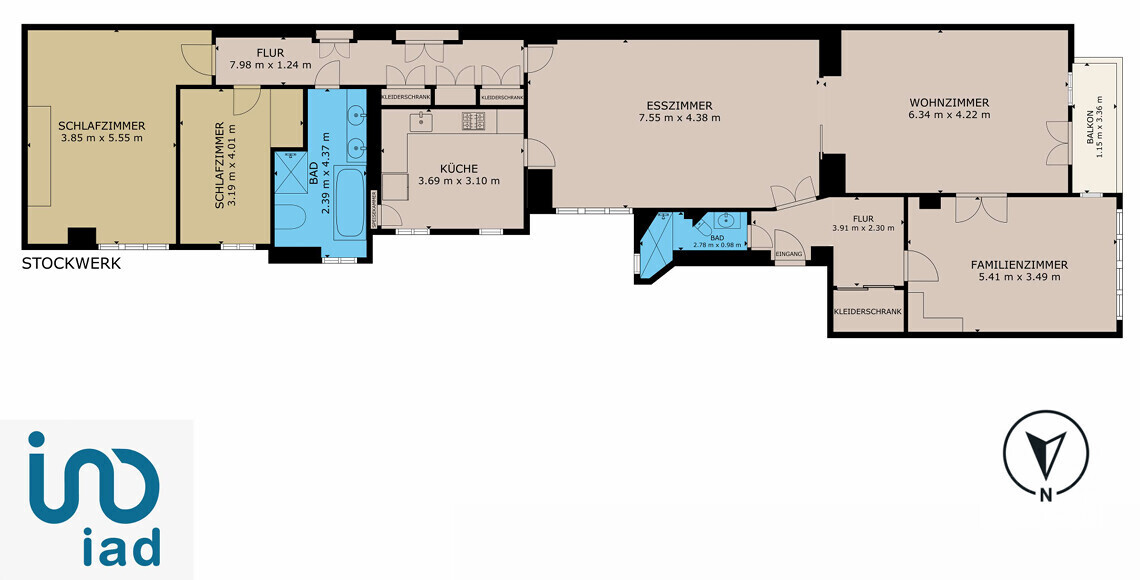 Schematischer Grundriss 