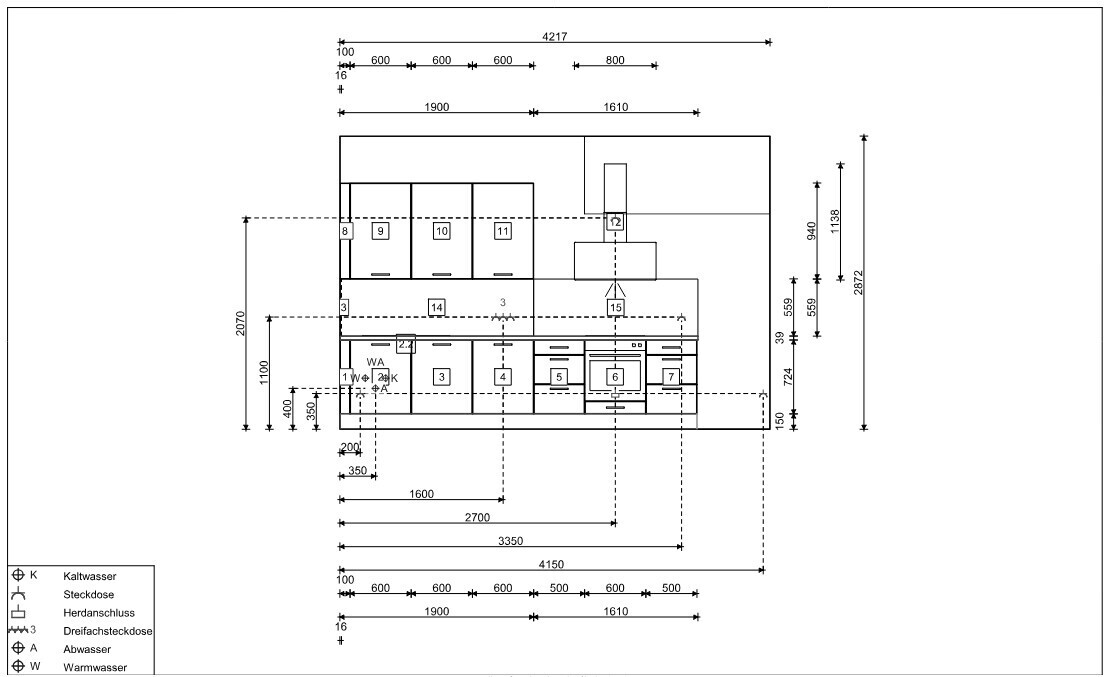 Küchenplan