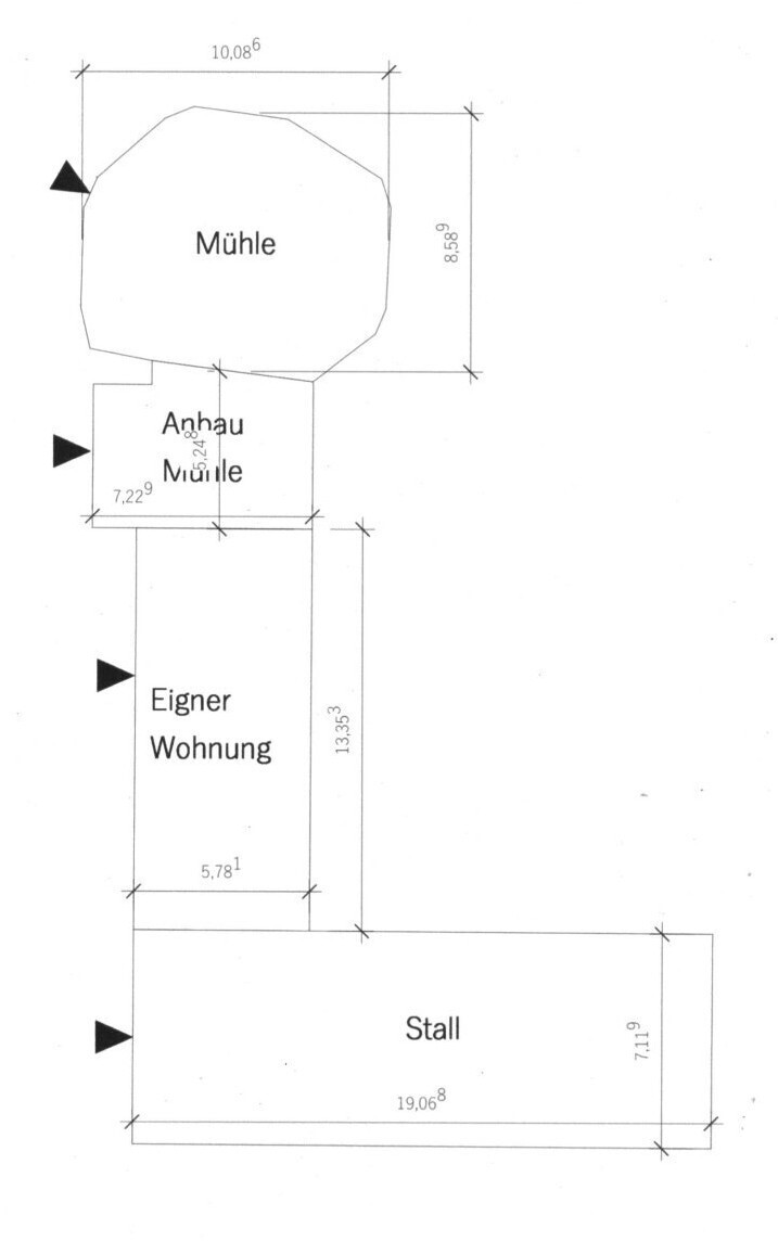 Grundriss Mühle