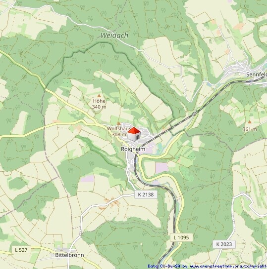 Lageplanauszug
