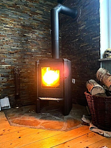 Kamin im Wohnzimmer