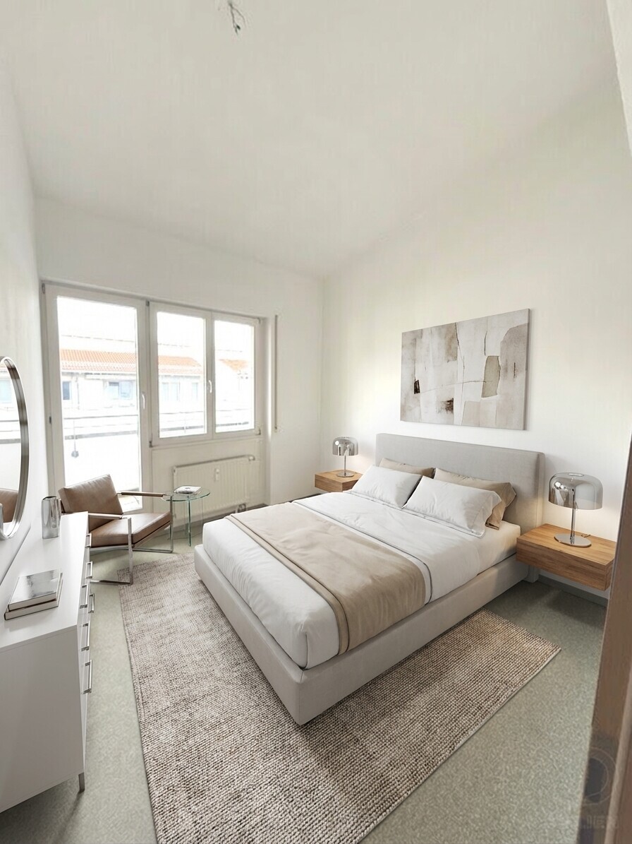 Schlafzimmer (Einrichtungsbeispiel KI)