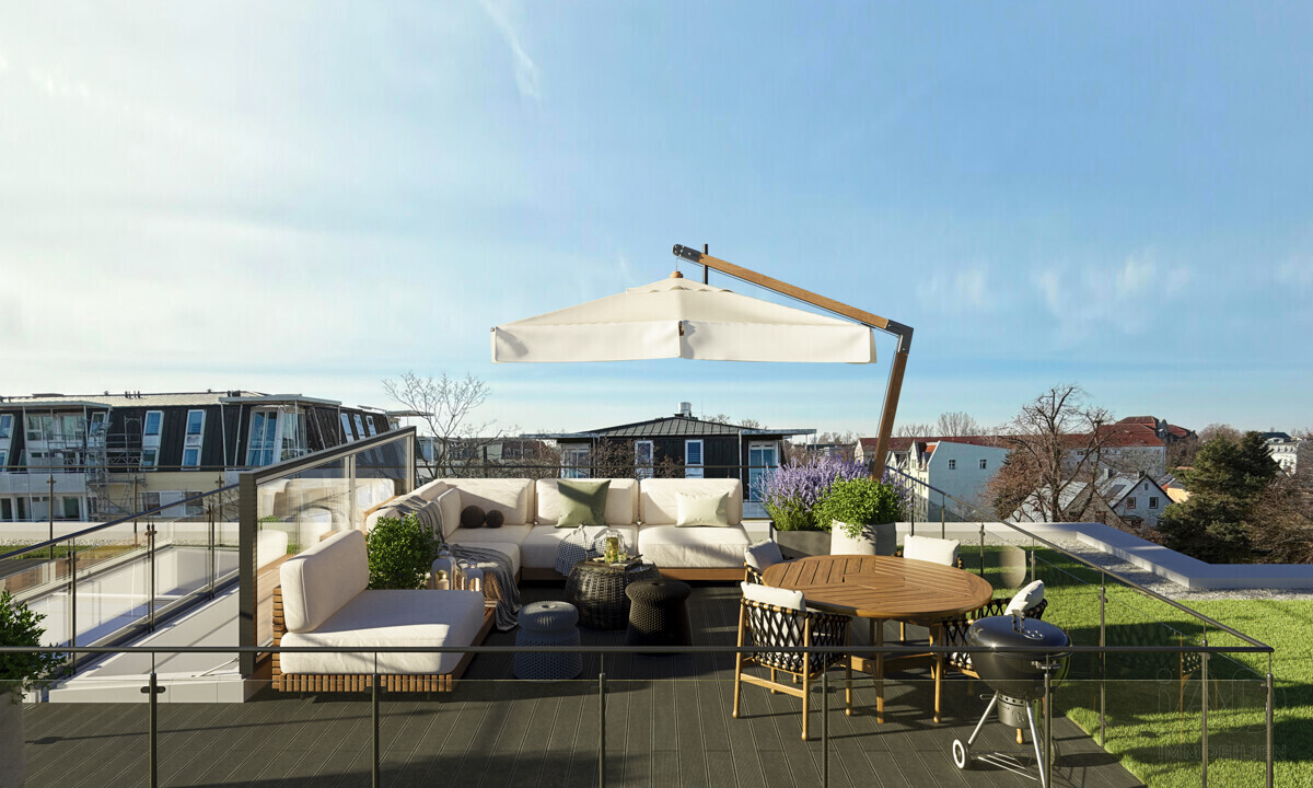 Dachterrasse Visualisierung