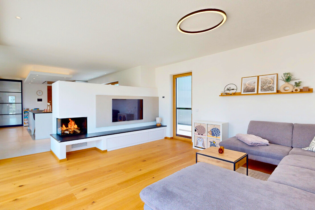 Wohnen mit Kamin