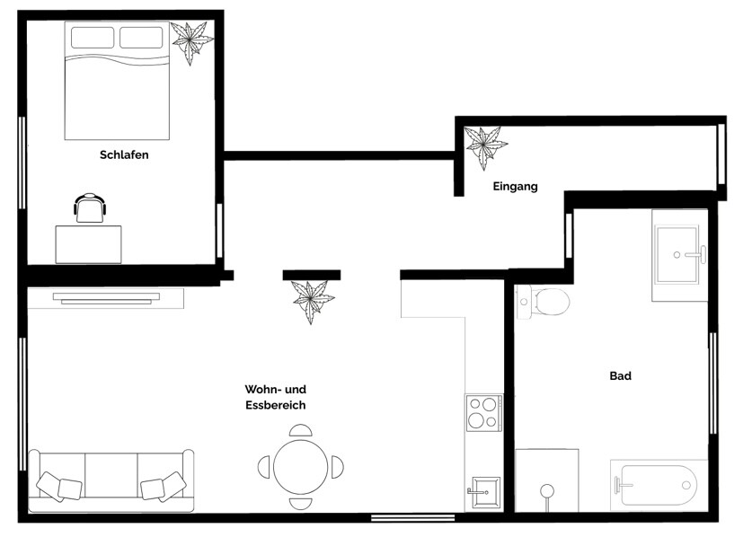 Grundriss Einliegerwohnung