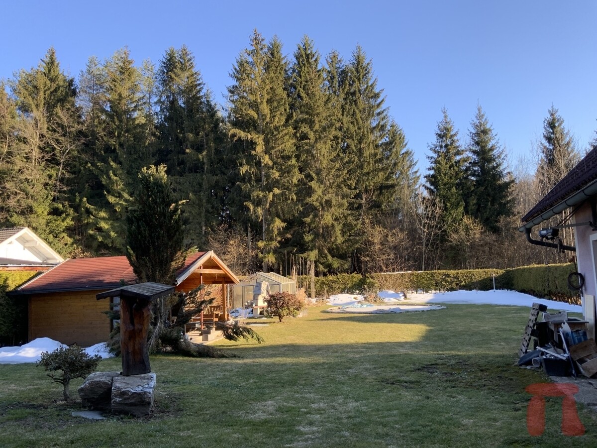 Süd Garten mit Gartenhäuschen