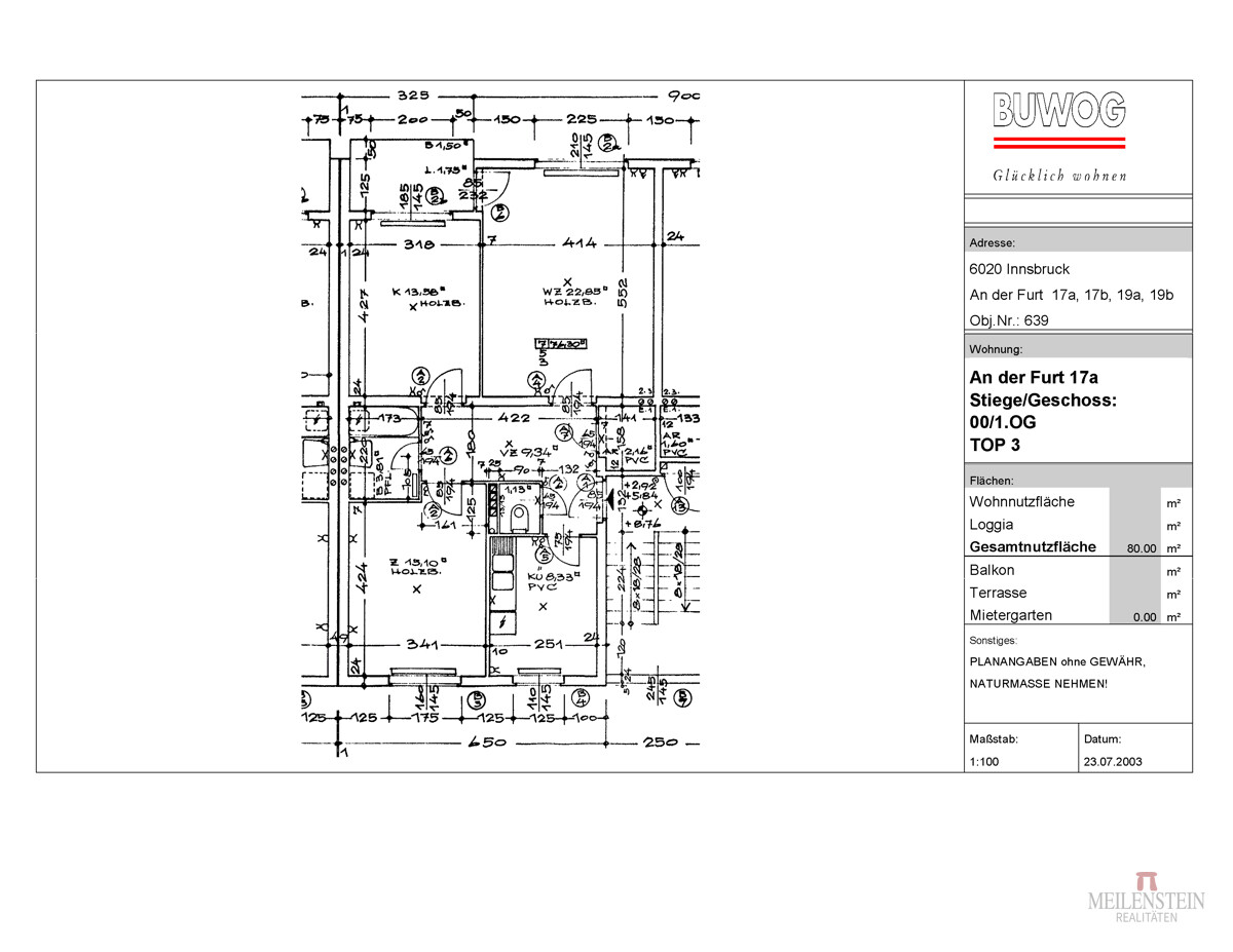 00639 0019 W - An der Furt 17a_3_1.OG # Wohnungspl, Altdaten