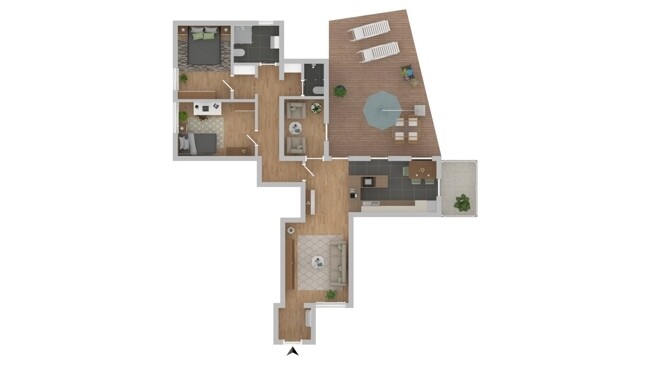 Grundriss Wohnung EG