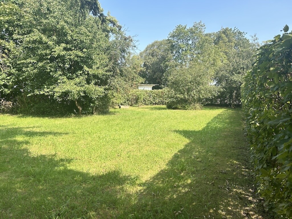 der Garten durch alte Bäume und Hecken ein herrlich ruhiger Ort zum Entspannen