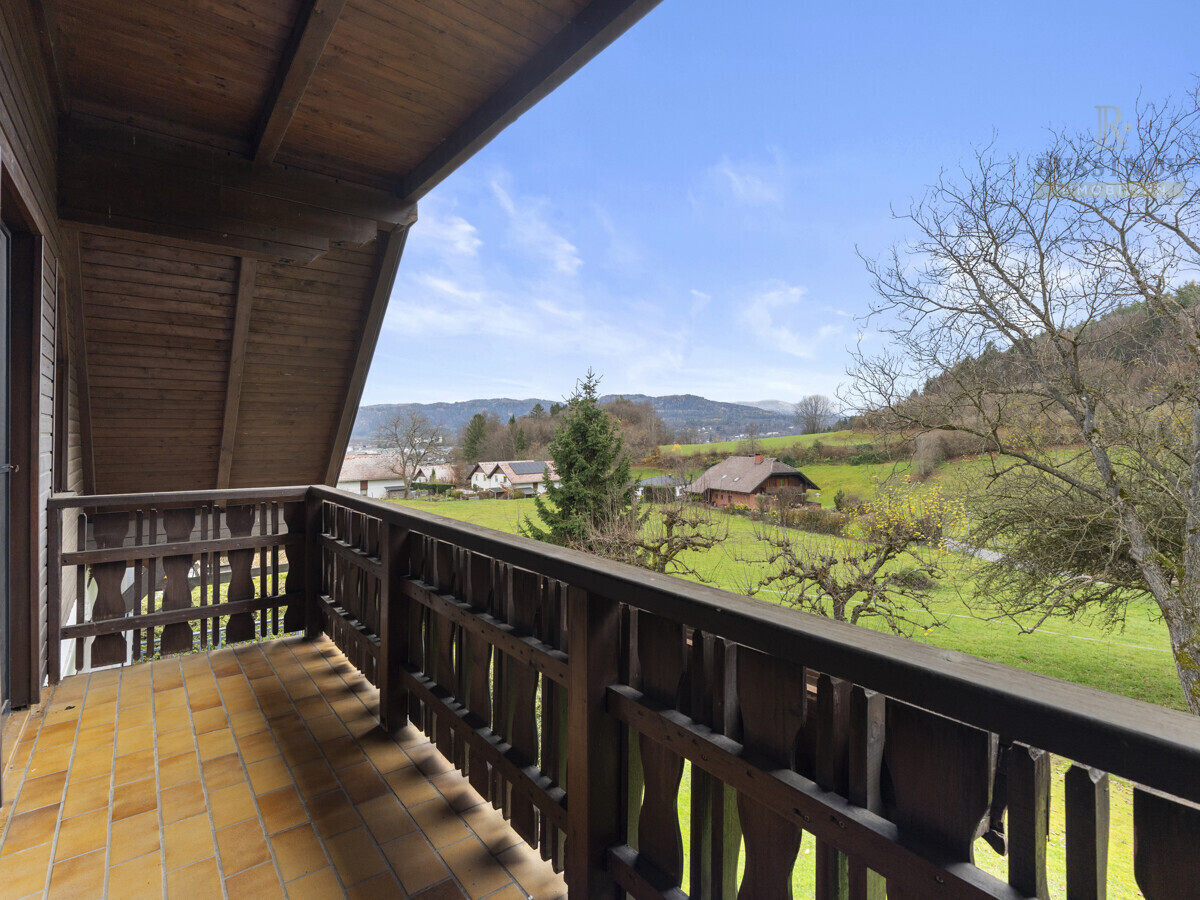 Aussicht vom Balkon