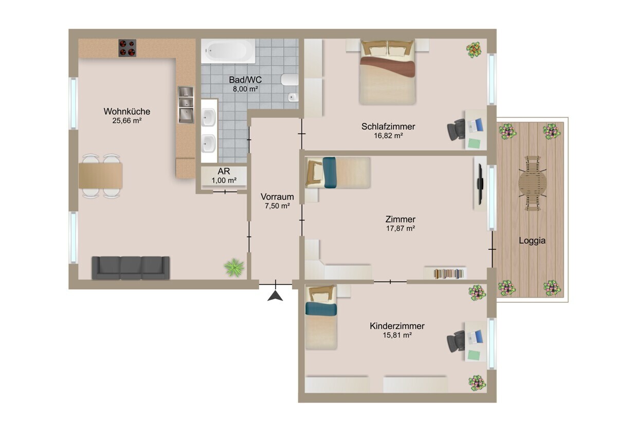 Grundrissplan