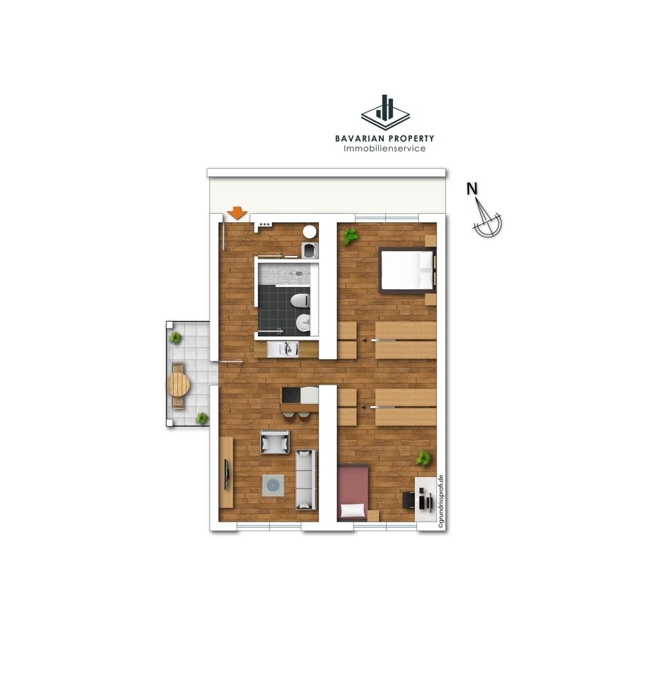 Wohnung 4 (Gestaltungsbeispiel)