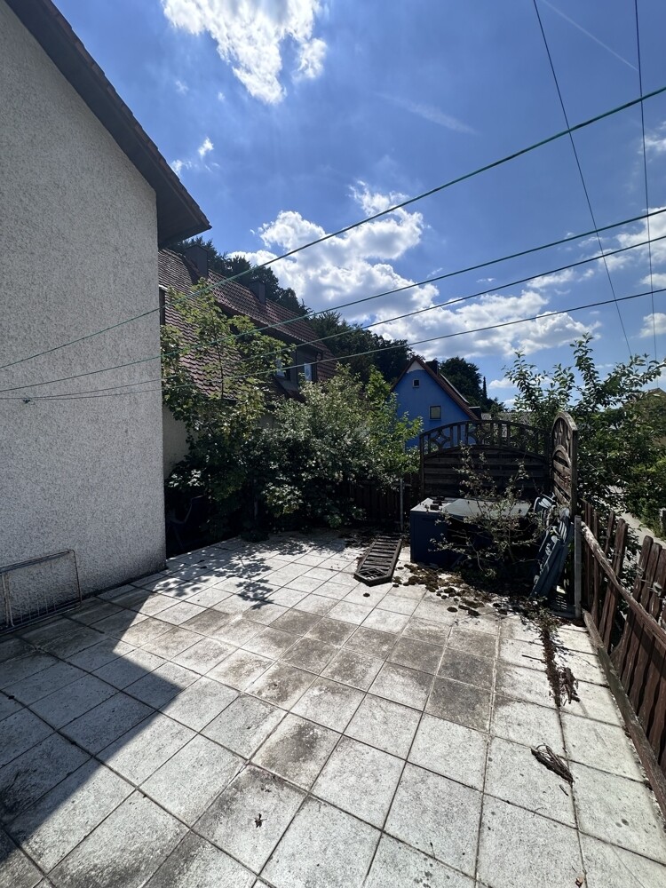 Terrasse auf Garage