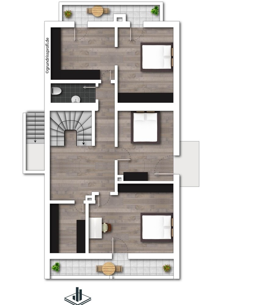 Grundriss Obergeschoss (Gestaltungsbeispiel)