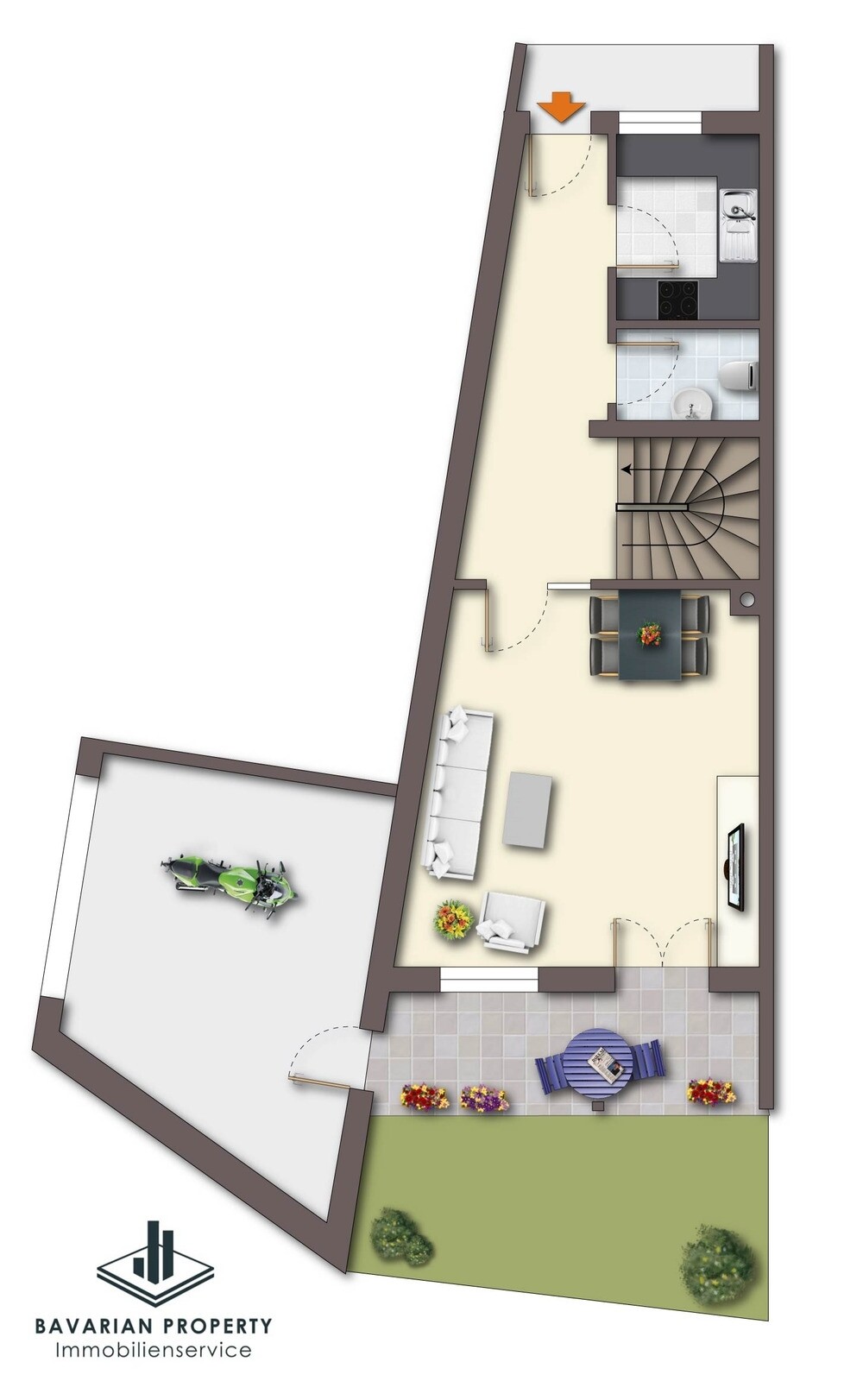 Grundriss EG (Gestaltungsbeispiel)