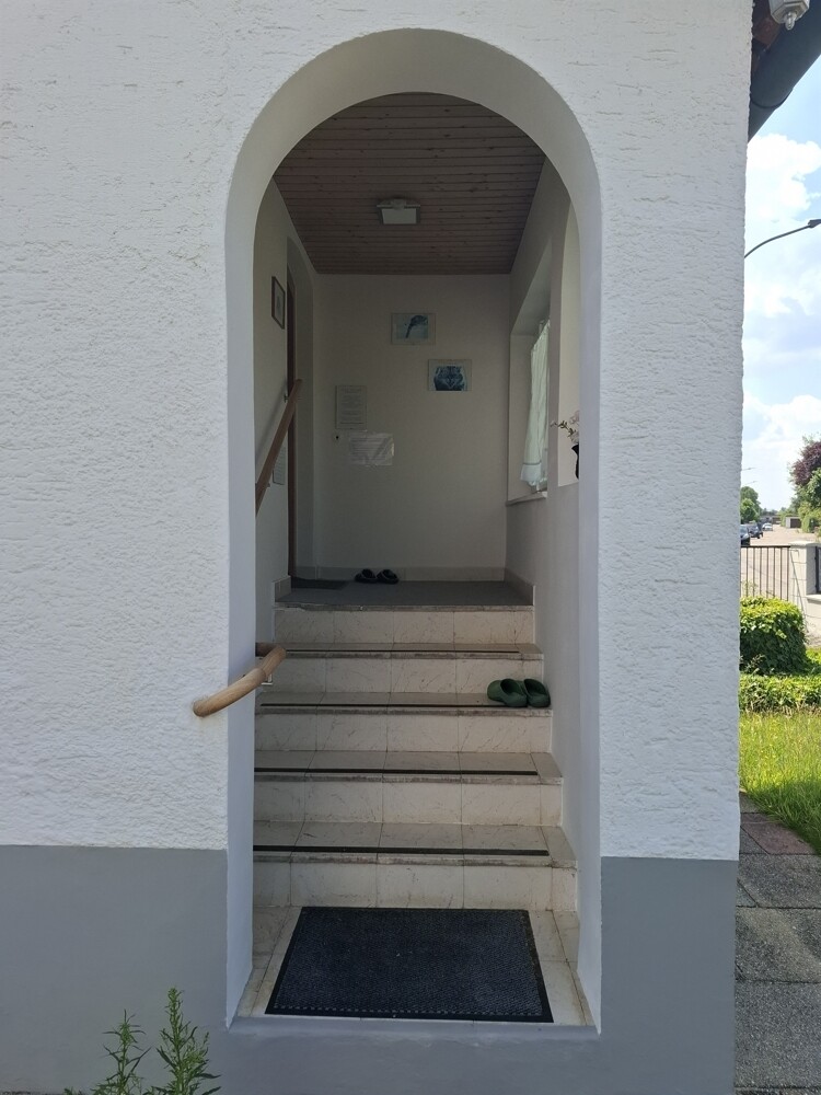Überdachter Hausgeingang