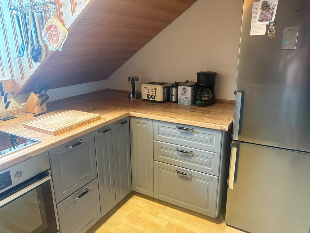 Küche ohne Kühlschrank