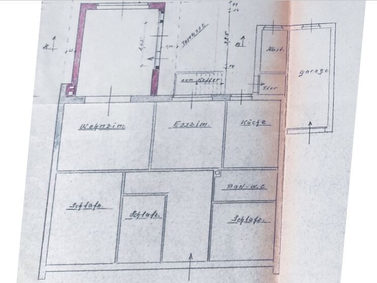 EG Grundriss mit Anbau