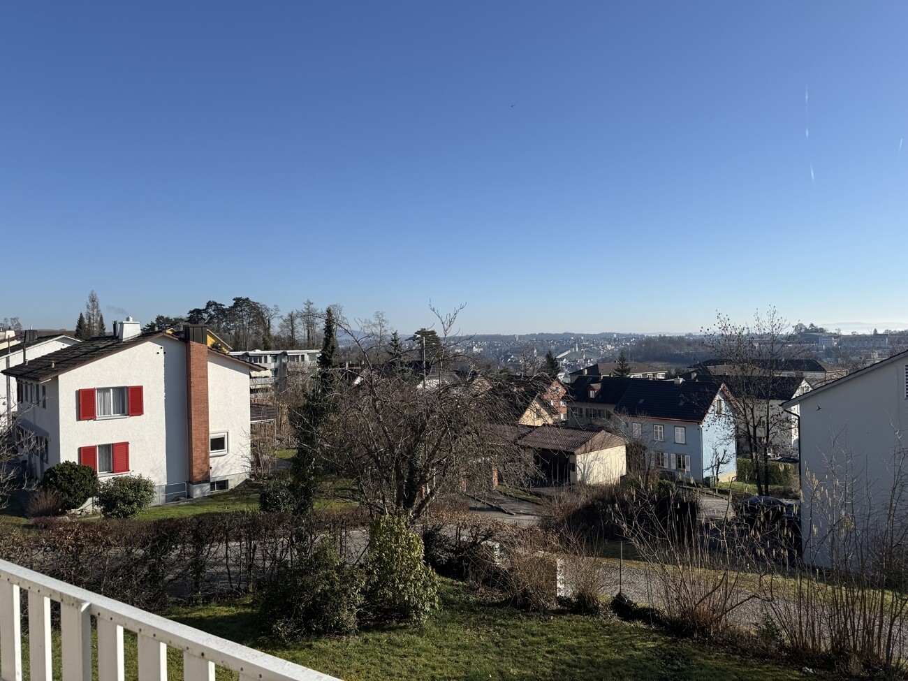 Aussicht vom Balkon bis zum Munot