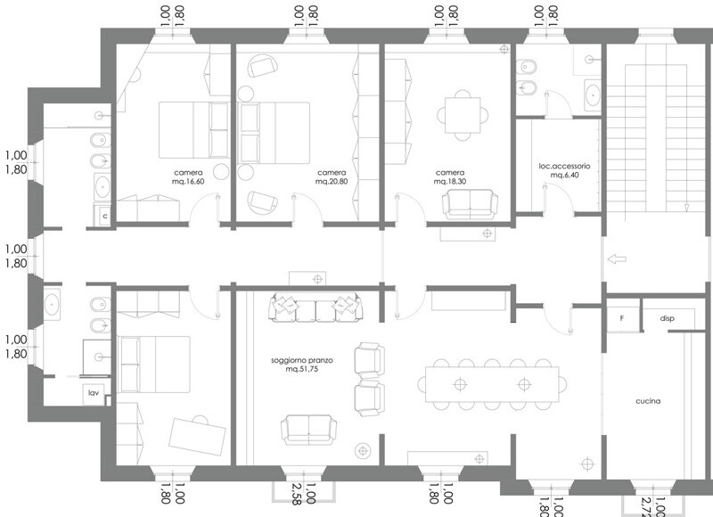 RIF 2956 Grundriss möglicher Umbau