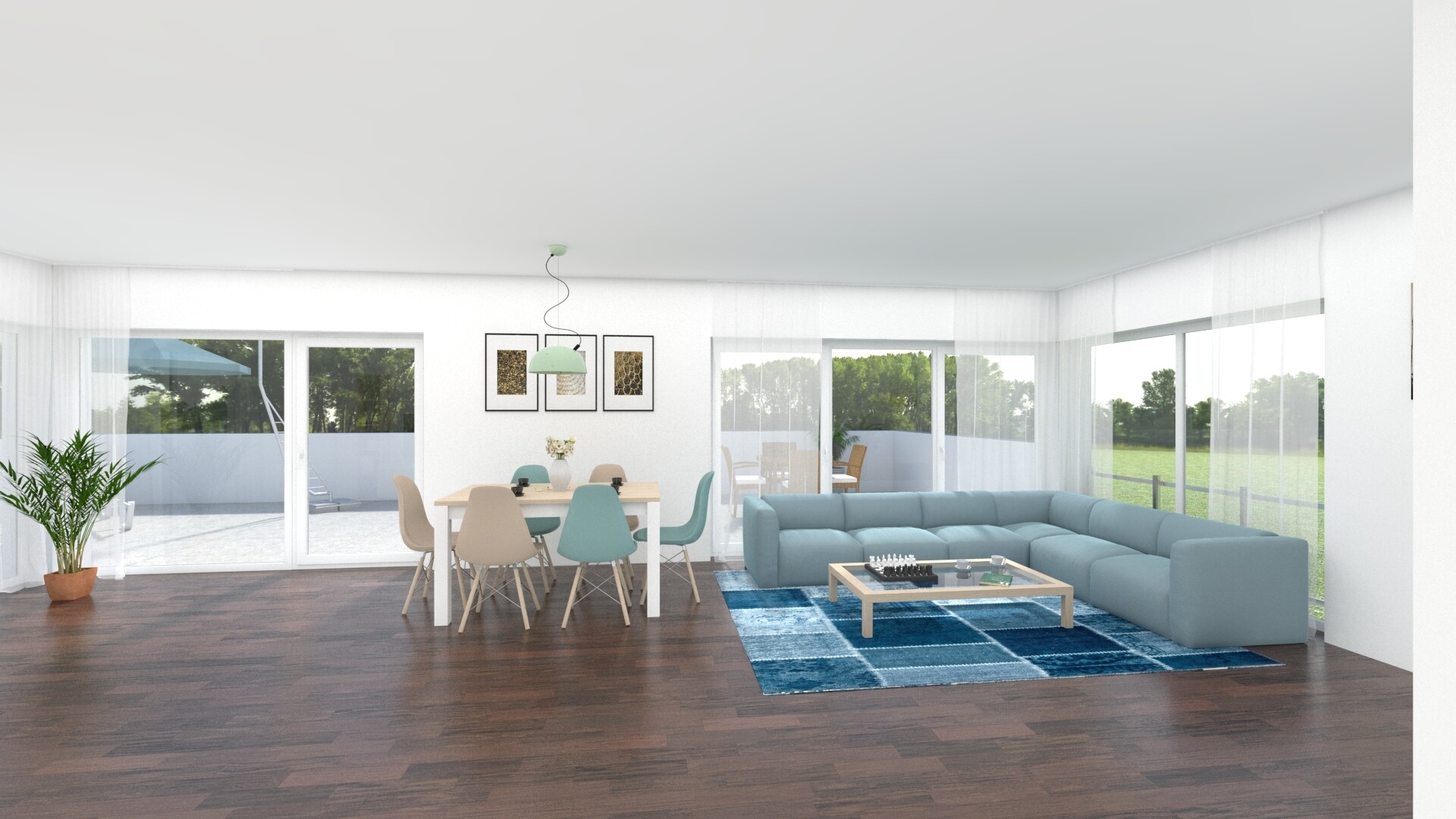Penthouse Wohn-Essbereich (2)
