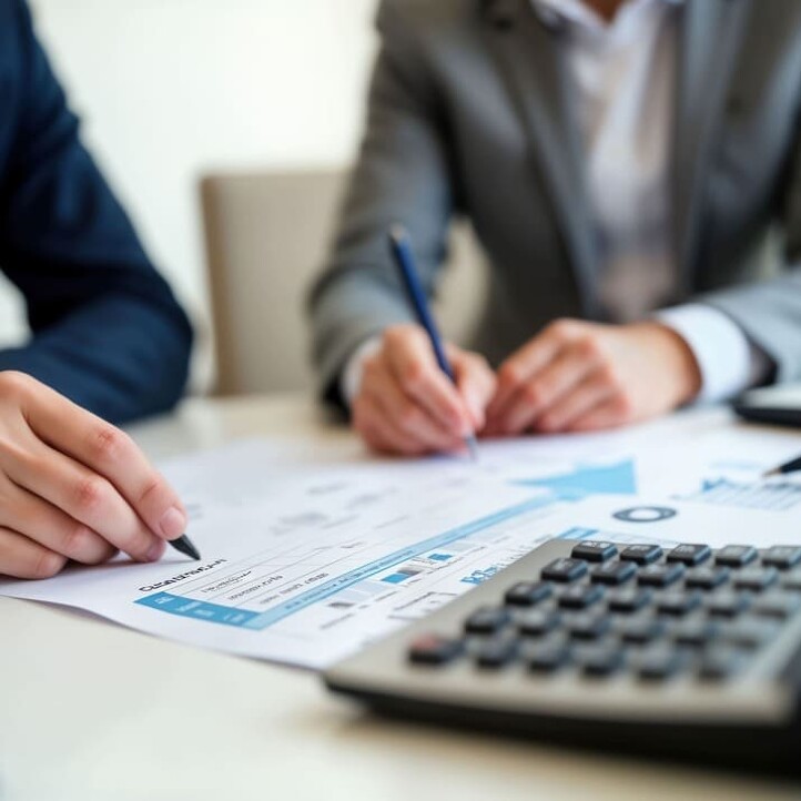 Mehrere Personen bei der Immobilienbewertung