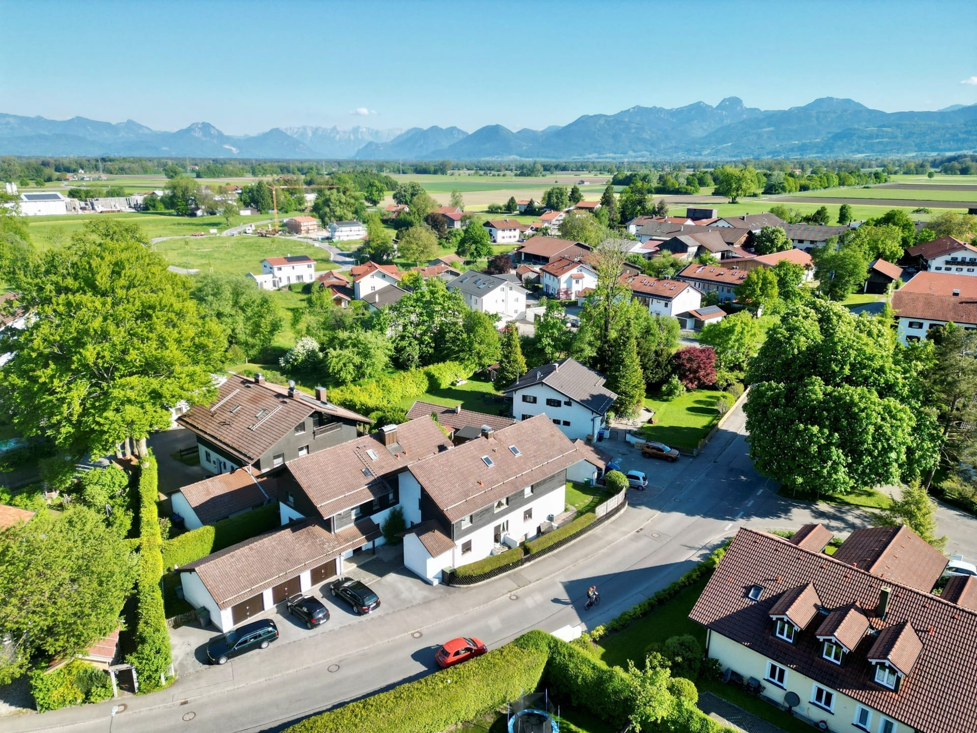 Rosenheimer Siedlung von oben