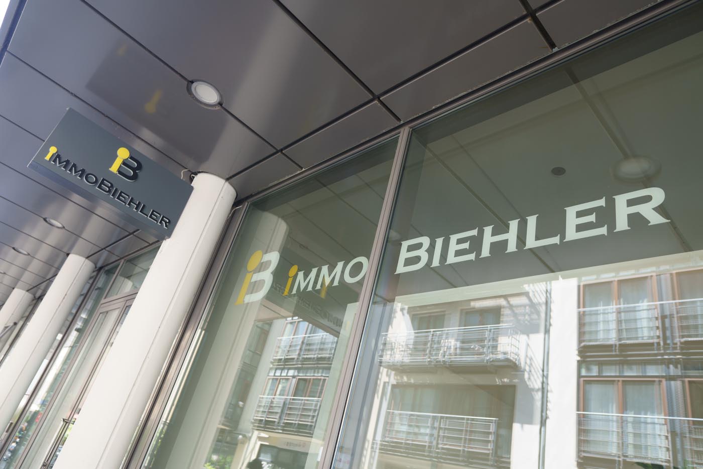 Außenansicht des Büros von ImmoBiehler