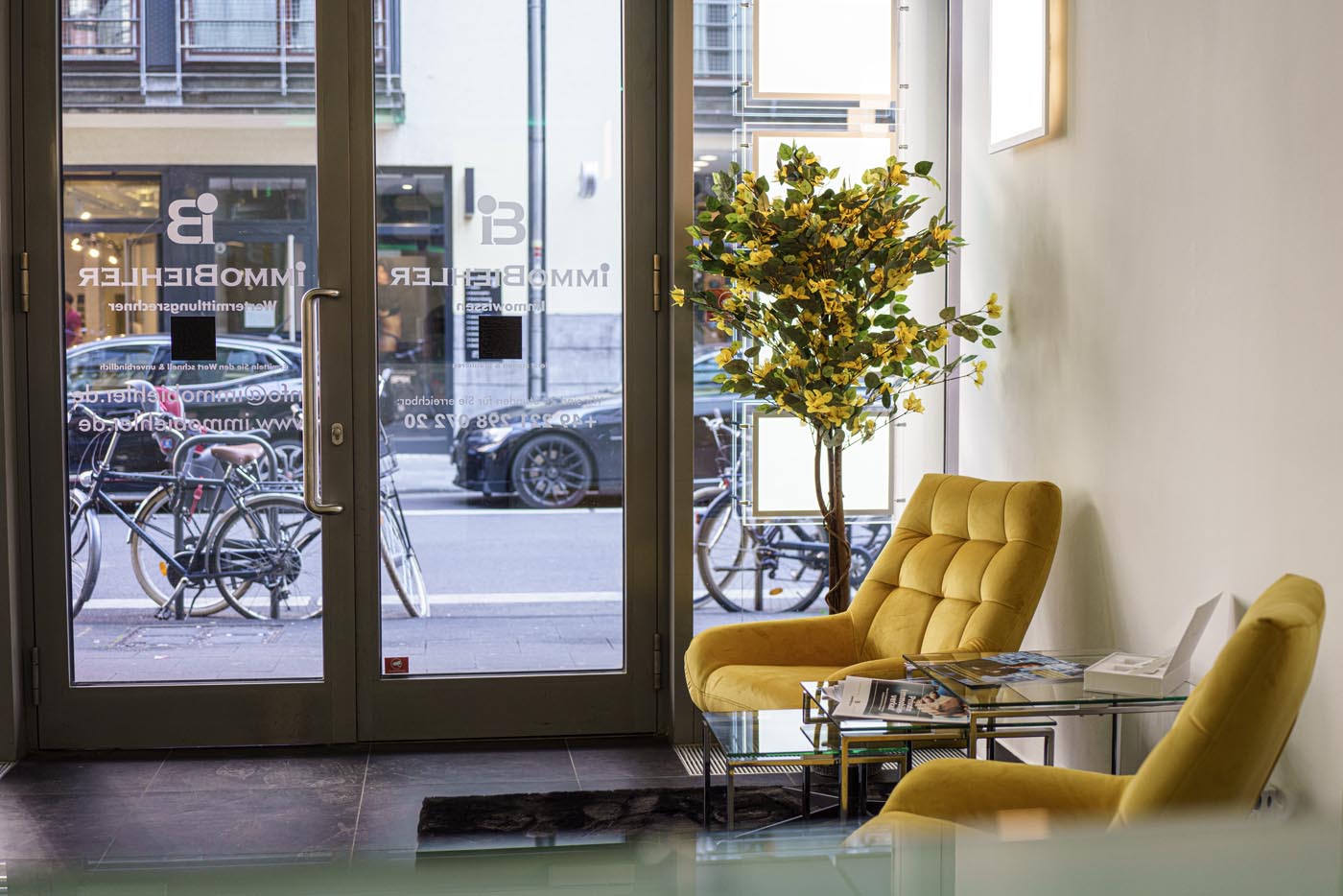 Empfangsbereich des Unternehmens ImmoBiehler