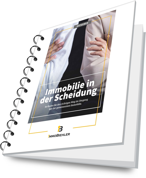 Ein Ringbuch mit dem Titel "Immobilie in der Scheidung"