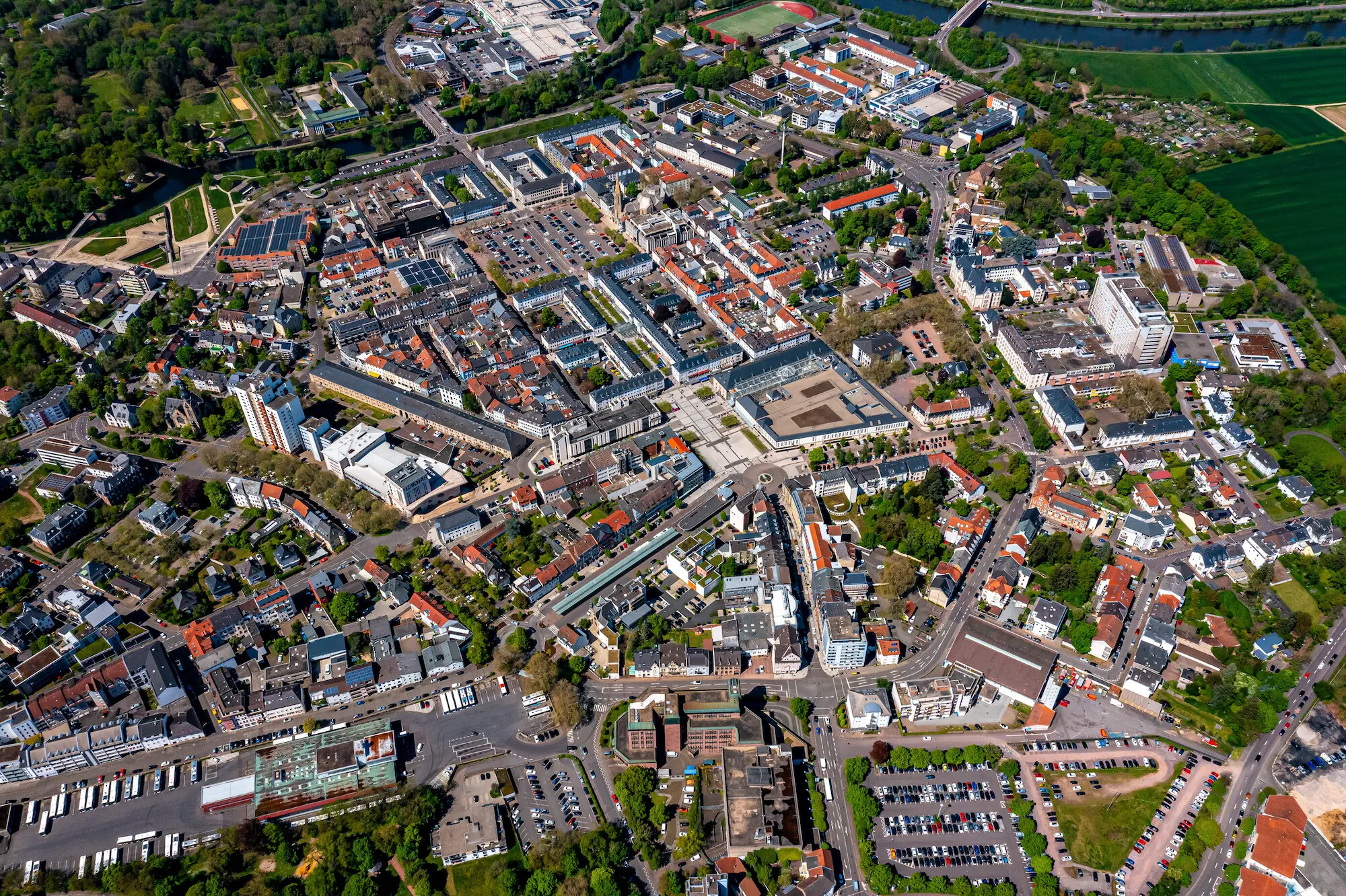 Luftaufnahme von Saarlouis
