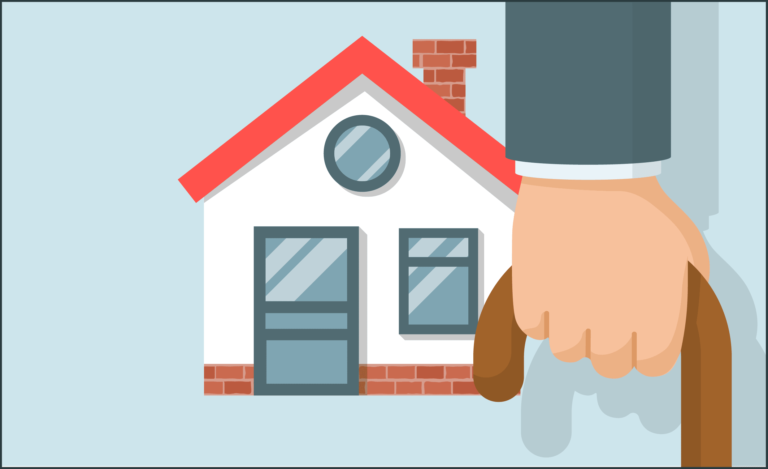 Teaserbild Wohnen im Alter: Ältere Person am Gehstock