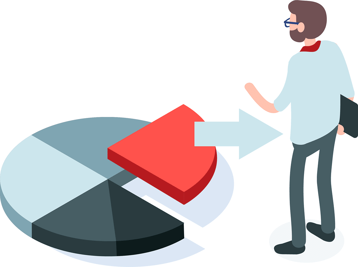 Grafische Darstellung der Hauseigentümer Abrechnung in der Buchhaltung