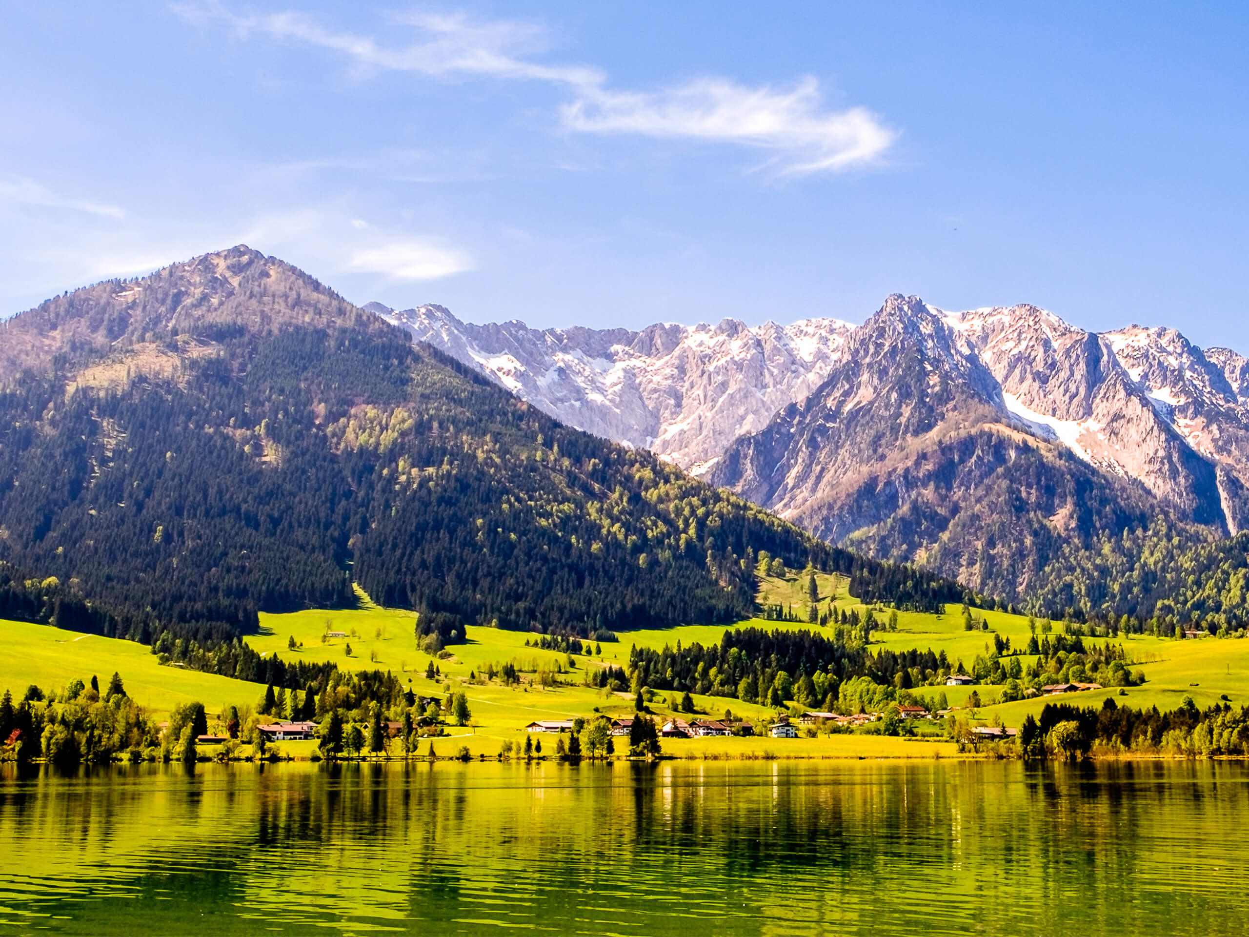 Panorama des Walchsee, im Tätigkeitsgebiet in Kufstein