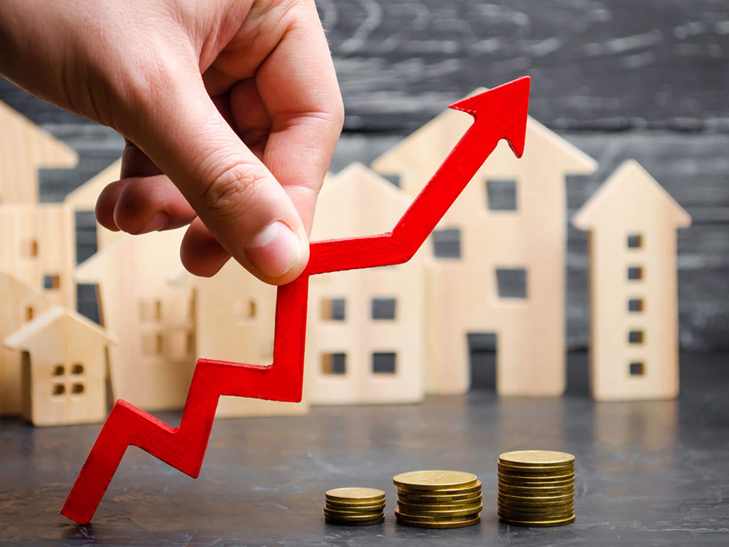 Grafische Darstellung zur Steigung der Immobilienpreise: Die Wertermittlung