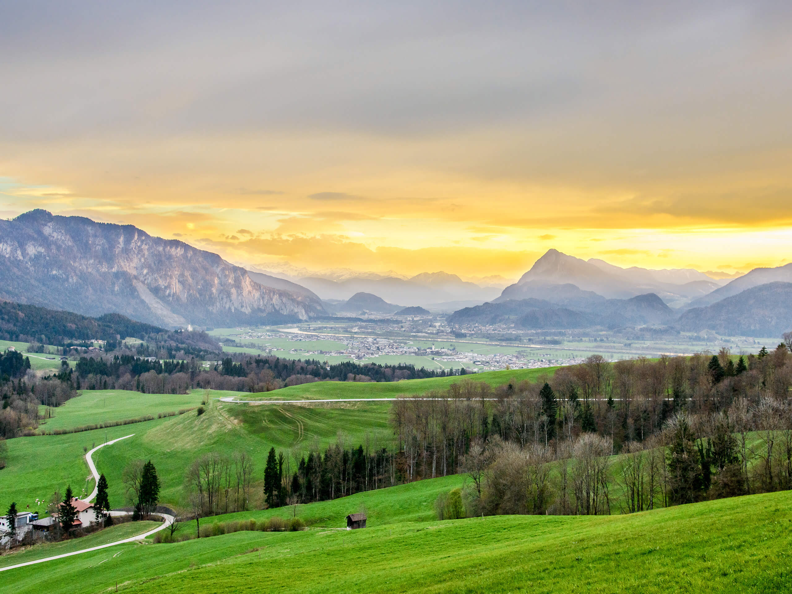 Blick auf den Kaiser Pendling