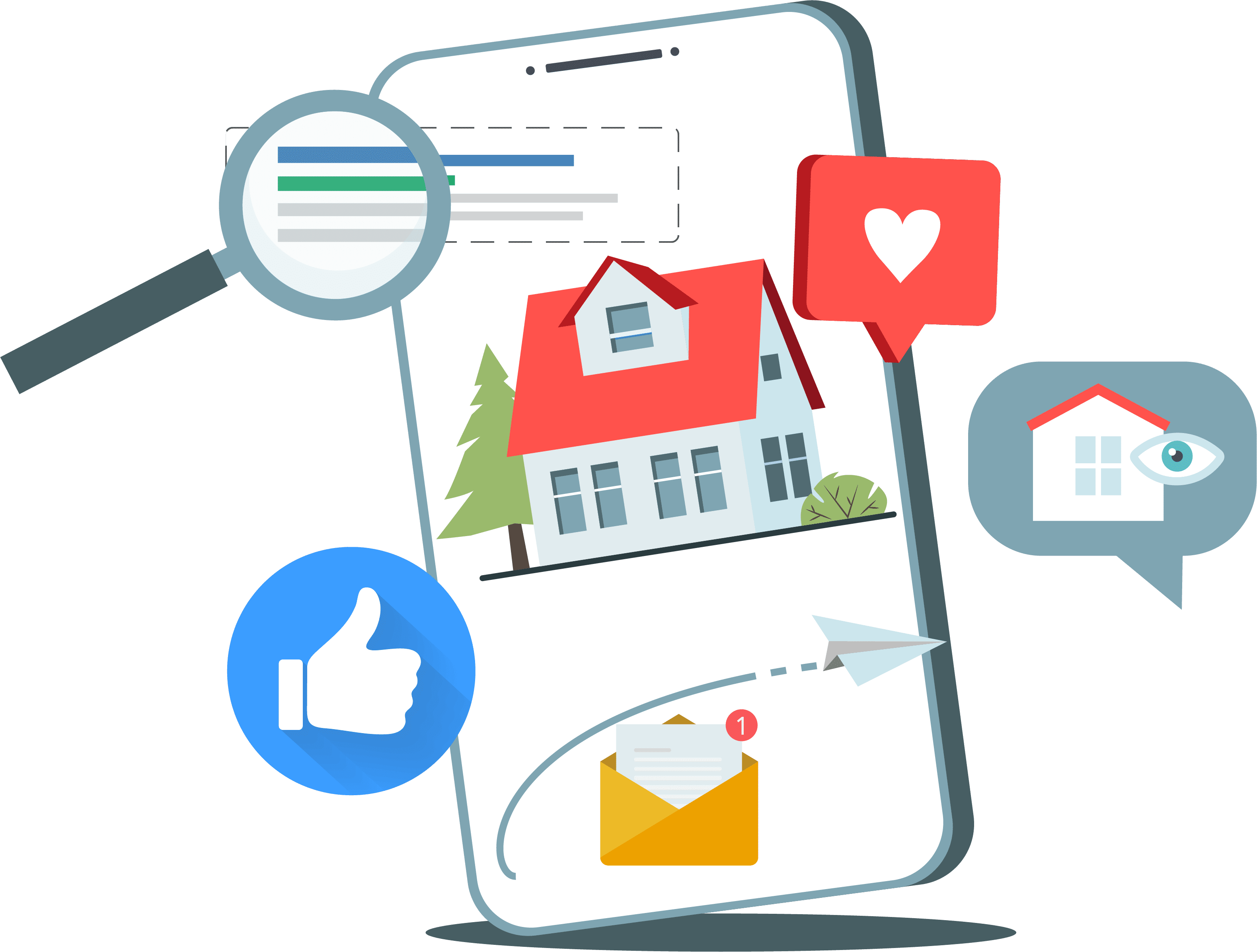 Icon für innovatives Marketing bei den Maklerleistungen