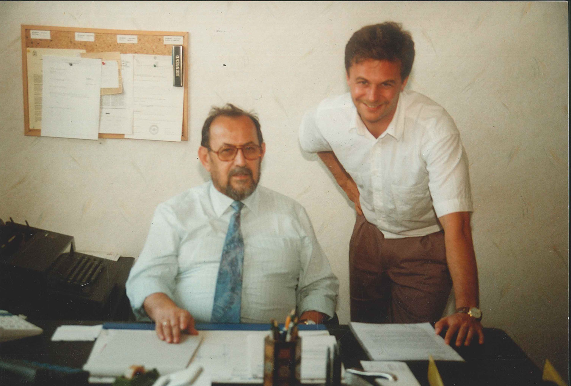 Roman Rezac Senior und Roman Rezac Junior Betriebgsübergabe