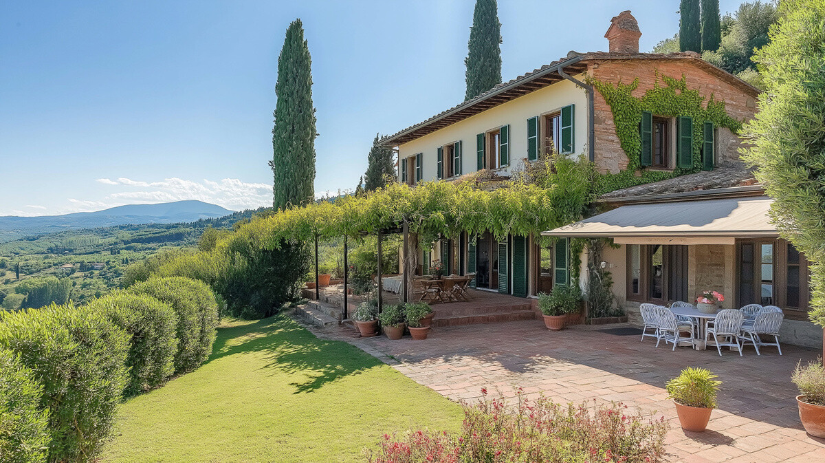 Villa mit Garten und Terrasse