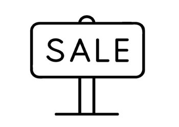 Icon mit dem Wort "Sale"