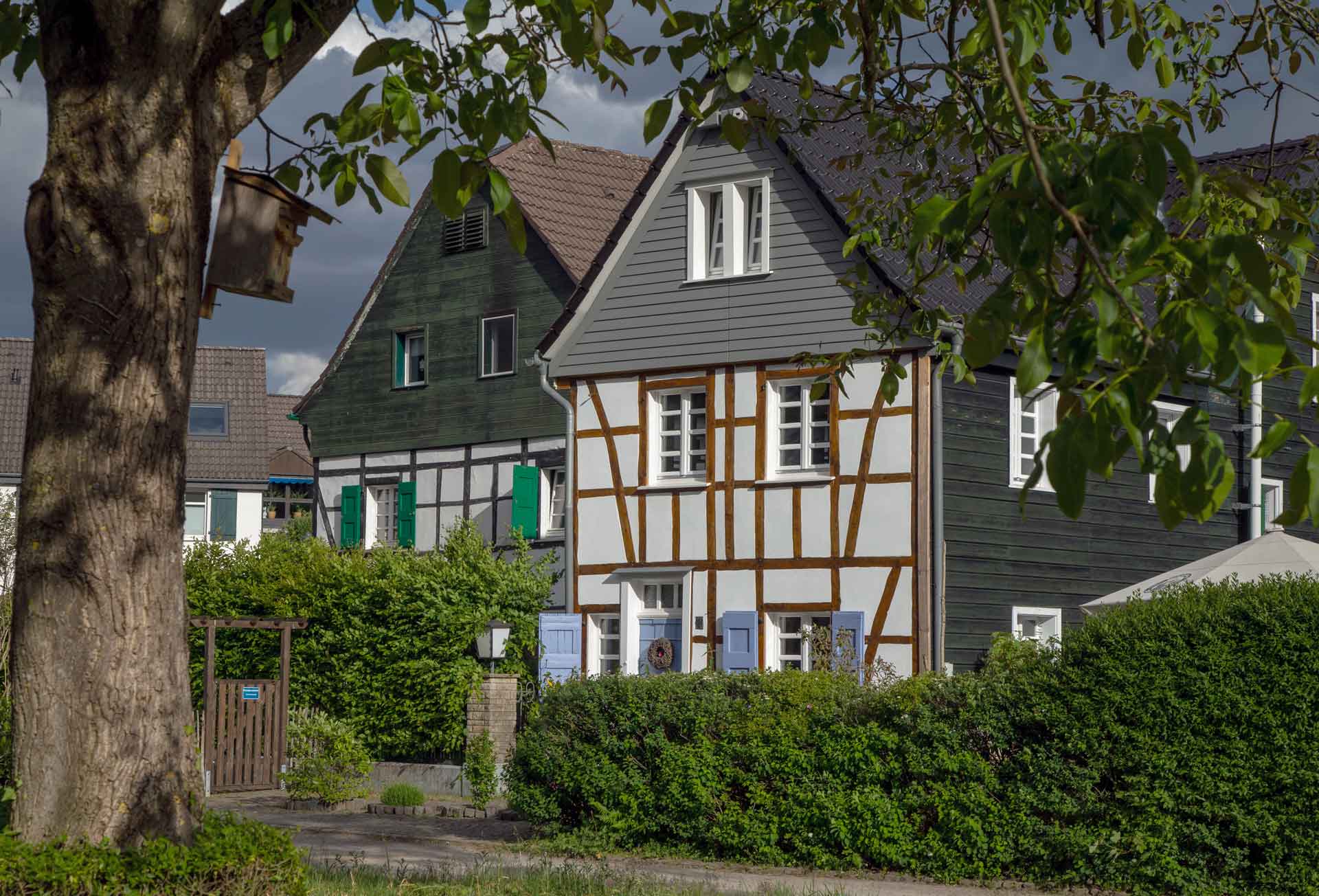 Sanierte Fachwerkhäuser in Gruiten Dorf Haan
